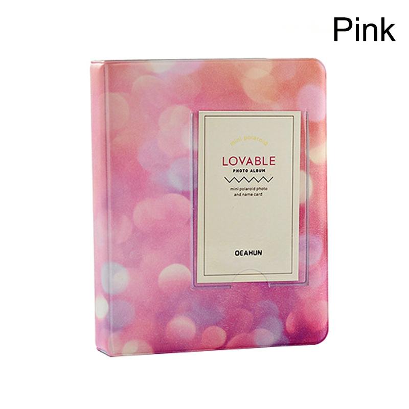 1 Pcs Photo Book Album 64 Pockets 3 Inch Storage Name Card Holder For Instax Mini Pink  |  Desk Supplies Desk Supplies Blue