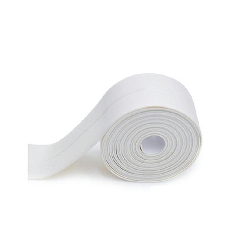 1 Roll Sealing Tape Waterproof Tape Pvc Acrylic Material Kitchen Bathroom Wall Adhesive Crack Repair Tape 320Cm White  |  Tapes & Adhesives Tapes & Adhesives Beige