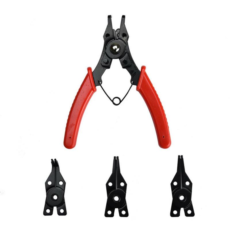 1 Set Multi-Angle Snaps Rings Pliers 4 In 1 Retaining Rings Pliers Internal External Circlip Pliers Red  |  Art & Crafts Art & Crafts Art & Crafts