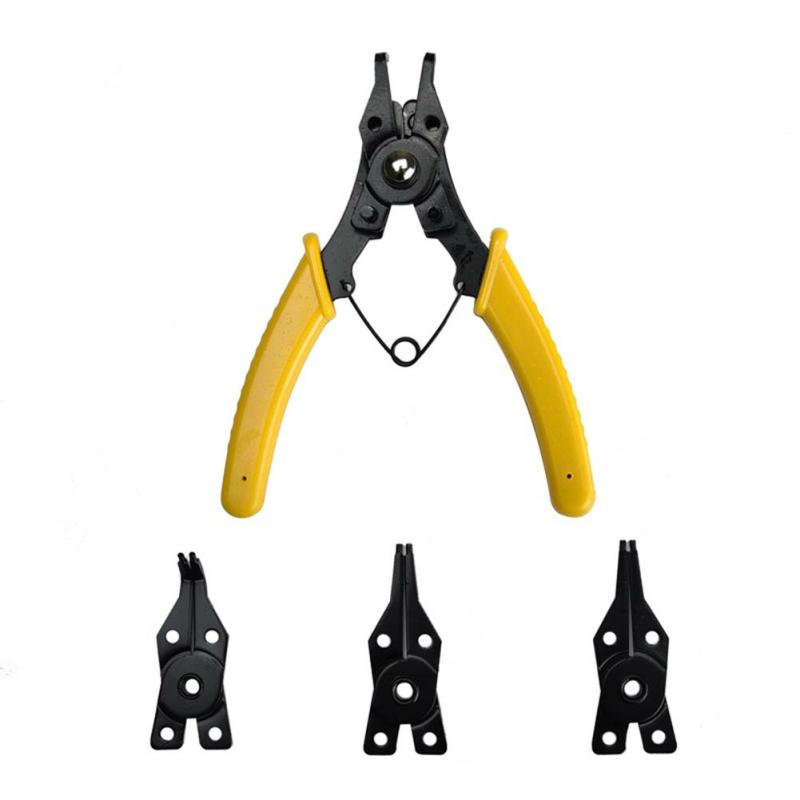 1 Set Multi-Angle Snaps Rings Pliers 4 In 1 Retaining Rings Pliers Internal External Circlip Pliers Yellow  |  Art & Crafts Art & Crafts Art & Crafts