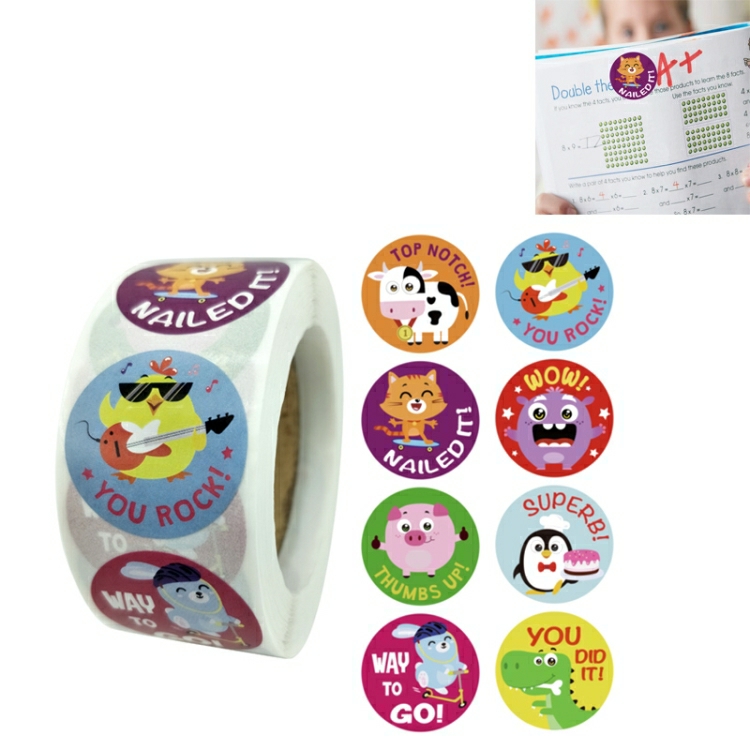 10 Pcs Cartoon Animal Reward Stickers Classroom Decoration Label, Size: 2.5Cm / 1Inch A-110 2.5Cm / 1Inch  |  Tapes & Adhesives Tapes & Adhesives Tapes & Adhesives