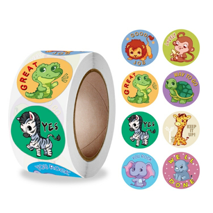 10 Rolls Cute Little Animal Teacher Reward Student Children Sticker Toy Decoration Sticker, Size: 2.5Cm / 1 Inch 2.5Cm / 1 Inch K-109  |  Tapes & Adhesives Tapes & Adhesives K-109