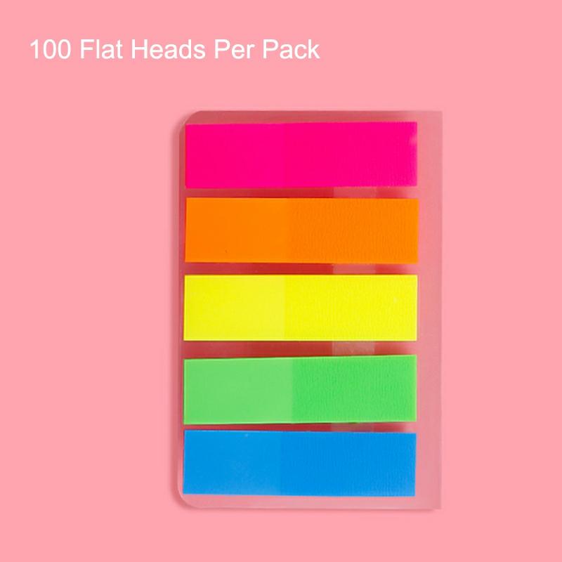 100/200 Pcs Color Coding Label Self-Stick Note 0.5 X 1.7 Inch For School Office Family 100 Rectangular Per Pack  |  Writing Material Writing Material 100 Arrow-Headed Per Pack