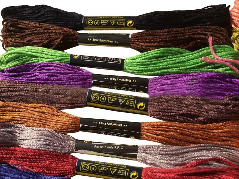 100Pcs Cotton Thread Embroidery Thread Floss Sewing Skeins Craft Knitting Spiraea  |  Art & Crafts Art & Crafts Art & Crafts