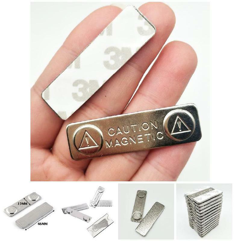 10Pcs Strong Magnetic Name Tags Badge Metal Fastener Id Card Durable Attachment Holder  |  General Supplies General Supplies General Supplies