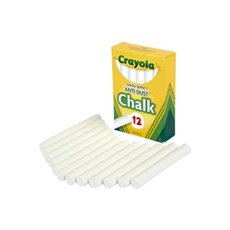 12 Pieces Anti Dust Chalk Set White  |  Writing Instruments Writing Instruments Writing Instruments