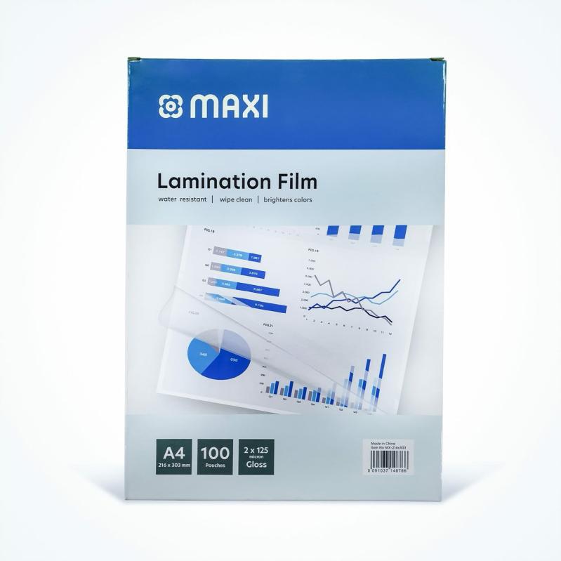 125 Micron Lamination Film Clear 216 X 303Mm Mx-216X303 100-Piece  |  Files & Folders Files & Folders Files & Folders