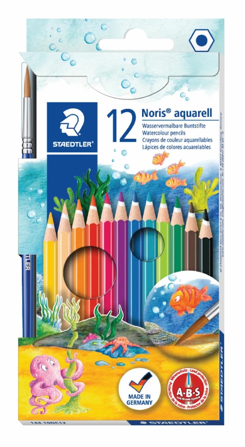 144 Noris Club Aquarell Water Colour Pencils With Brush, Assorted (Set Of 12)  |  Writing Instruments Writing Instruments Writing Instruments