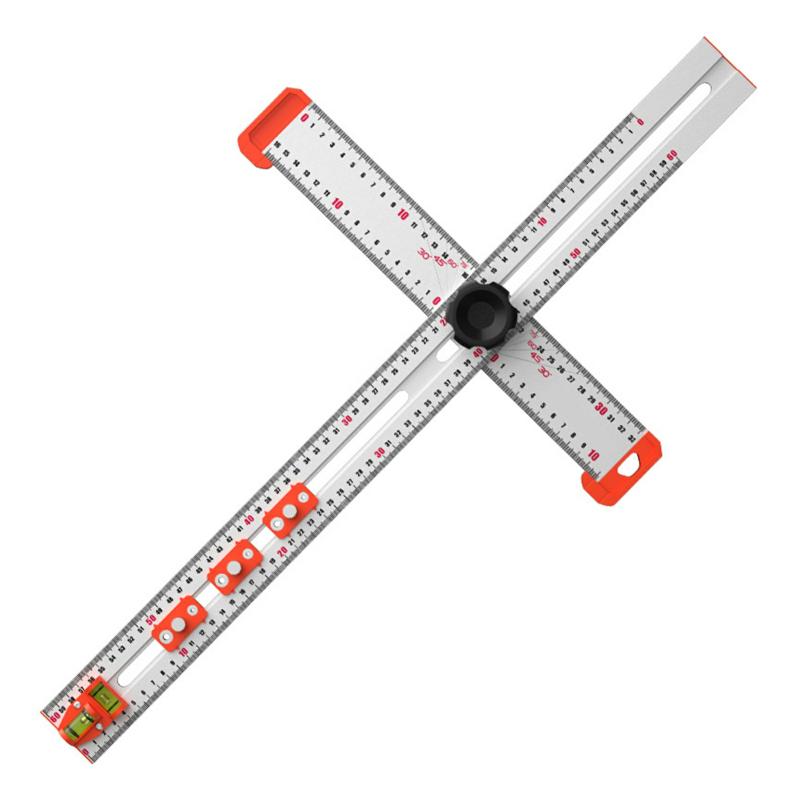 2-In-1 T-Square Drilling Positioning Ruler High Accurates Measuring Ruler For Woodworking  |  Writing Instruments Writing Instruments Writing Instruments