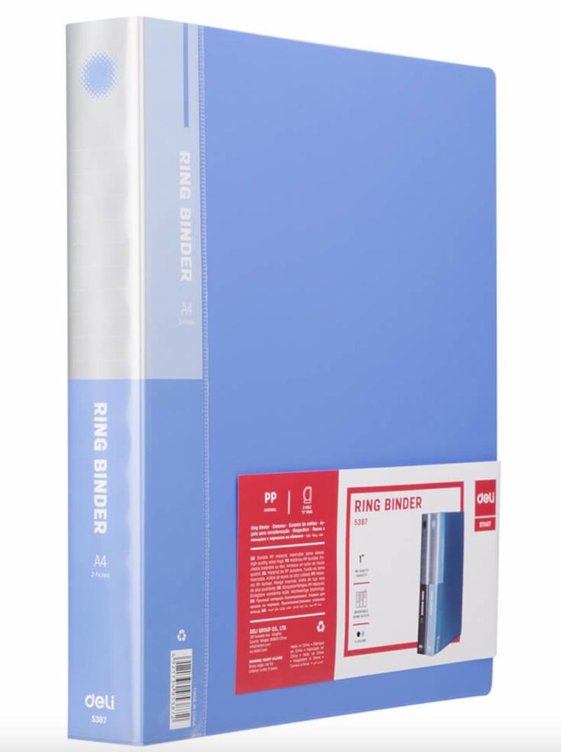 2 Presentation Ring Binder 1.5 Inch 5387 Blue  |  Files & Folders Files & Folders Files & Folders