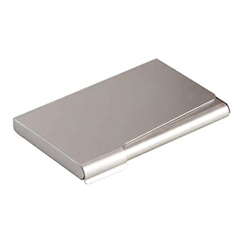 20 Capacity Business Card Holder Silver 2415-23  |  Desk Supplies Desk Supplies Desk Supplies