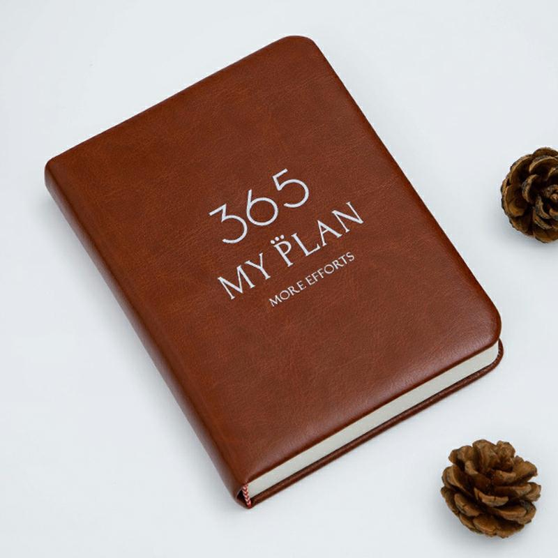 2020 Planner Notebook 365 Days Plan Note Book Monthly Weekly Schedule Writing Book Tawny  |  Writing Material Writing Material Black