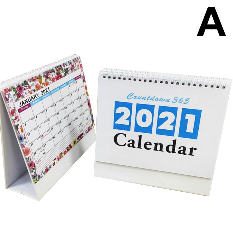 2021 Mini Desk Calendar Diy Portable Desktop Calendars Daily Schedule Plan Home Office Supplies A  |  Writing Material Writing Material A