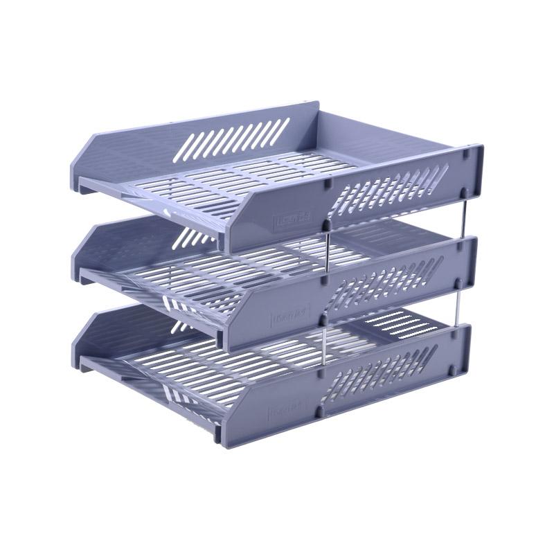 2022 China Perilly Supplier High Quality Office Desk Organizer Plastic 3 Layer File Tray For Office&School  |  Files & Folders Files & Folders Files & Folders