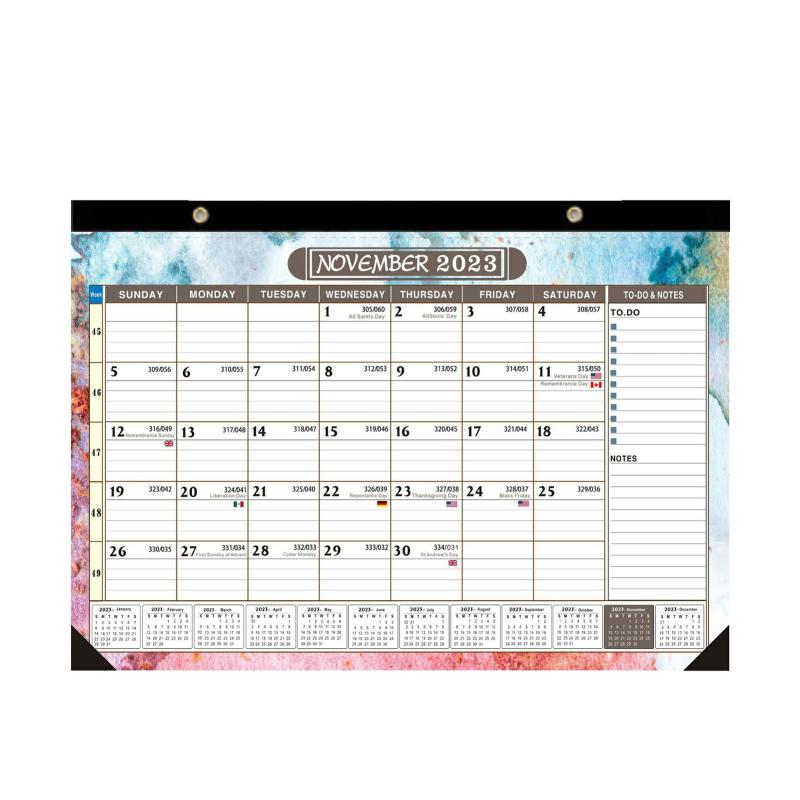 2023-2024 Desk & Wall Calendar English Desktop Calendar18 Months From Jan 2023 Through June2024 2023-Jan-2024-June,011  |  Writing Material Writing Material 010