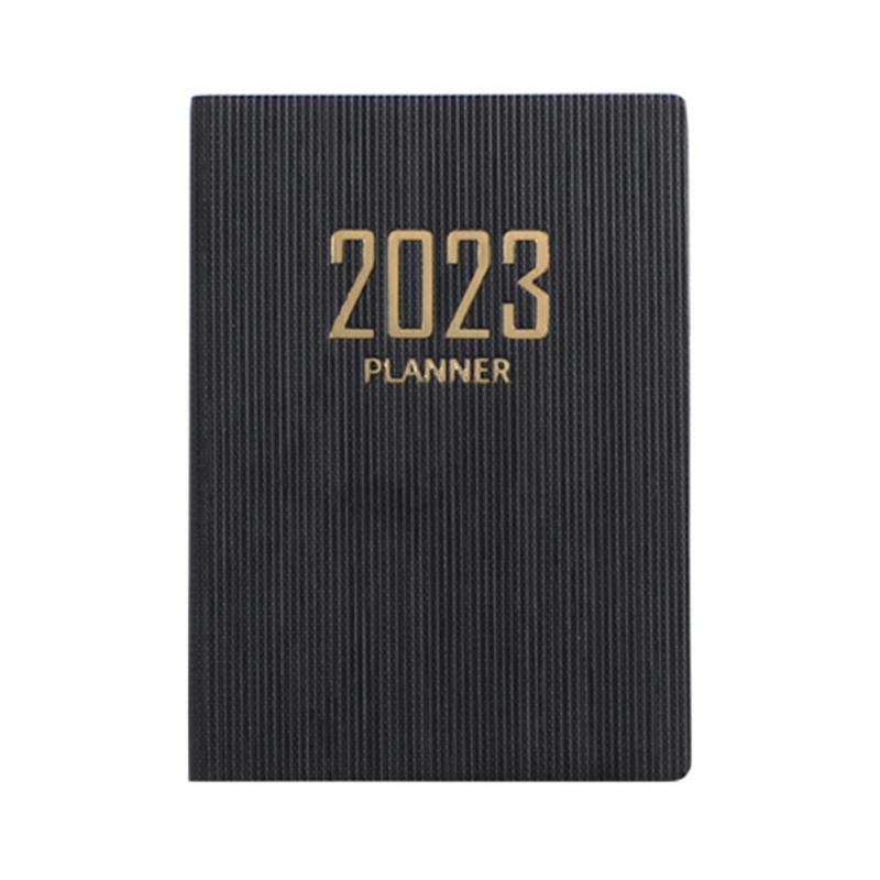 2023 Daily Planner Notebook Portable A7 Pocket Calendar 60 Sheets/120 Pages Black,A7  |  Writing Material Writing Material A7