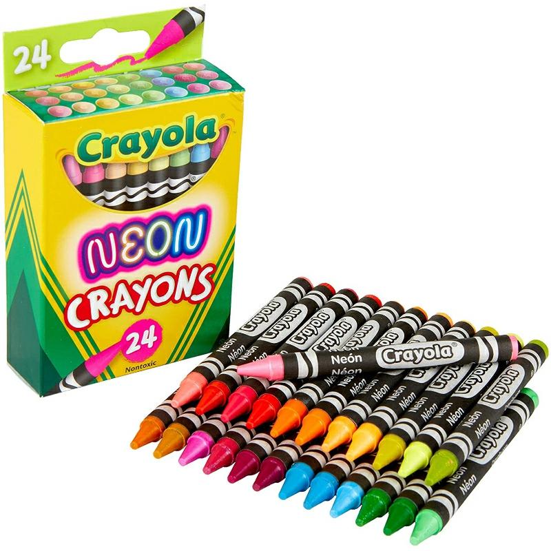 – 24 Ct. Neon Crayons  |  Writing Instruments Writing Instruments Writing Instruments