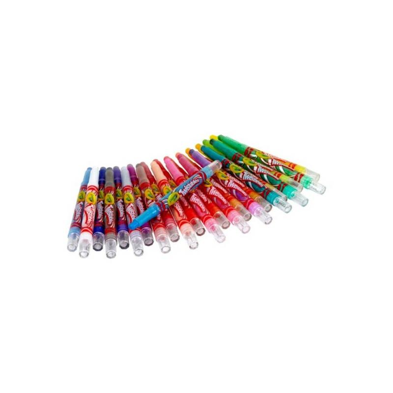 24 Pieces Mini Twistable Crayon Set Multicolor  |  Writing Instruments Writing Instruments Writing Instruments