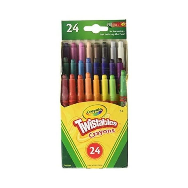 24 Piecess Twistable Crayon Set  Multicolor  |  Writing Instruments Writing Instruments Writing Instruments