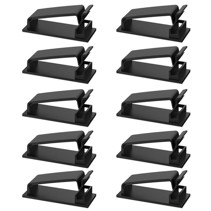 2/4/10Pcs Plastic Cable Manager Kit Stable Wear Resistant Cable Manager For Mouse Cable Wire Pc Black,10Pcs  |  Desk Supplies Desk Supplies 10pcs