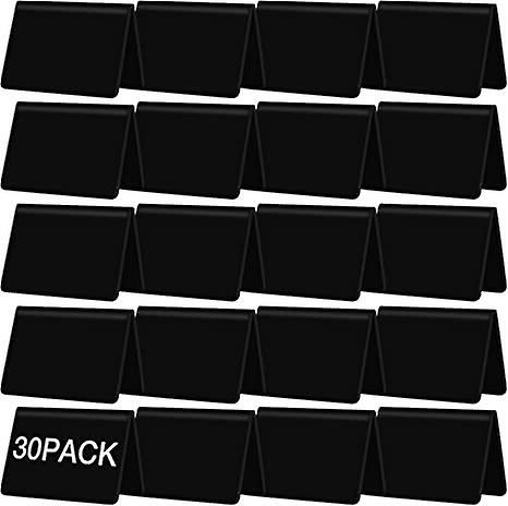 30 Pack Mini Chalkboard Table Tent Signs 4 X 2.9 Inches Chalkboard Labels For Food, Small Tent Style Chalkboard Sign Black Food Display Tags Menu Stan  |  Boards & Easels Boards & Easels Boards & Easels