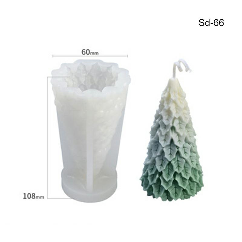 3D Christmas Tree Candle Stencils Diy Candle Soap Making Easy To Demold Handmade Durable Silicone Stencils Sd-66  |  Art & Crafts Art & Crafts Art & Crafts