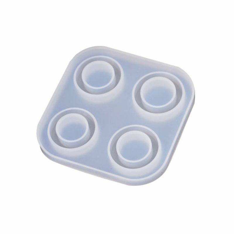 4/6 Grid Diy Handmade Rings Shape Silicone Epoxy Mold Uv Resin Moulds Pendant Tools Jewelry Making White  |  Art & Crafts Art & Crafts Art & Crafts