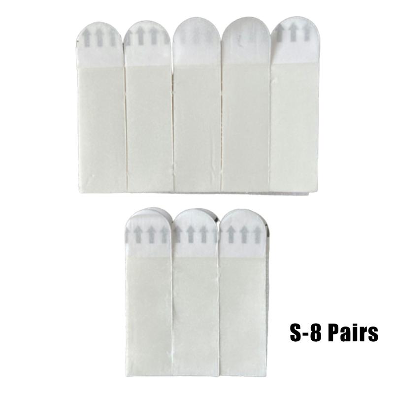 4/6/8 Pair Self Adhesive Strips Heavy Duty Hook And Loop Punch-Free Mounting Tapes For Hanging Items Indoors Or Outdoors S-8 Pairs  |  Tapes & Adhesives Tapes & Adhesives L-4 Pairs