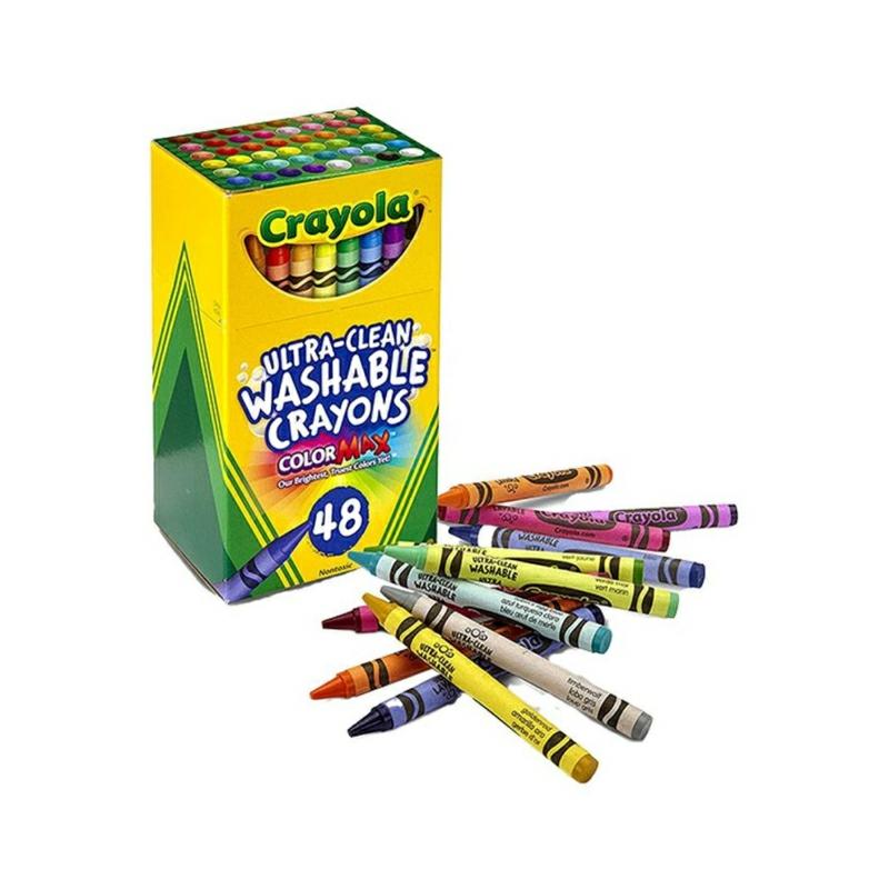 48 Pieces Washable Crayons Multicolor  |  Writing Instruments Writing Instruments Writing Instruments