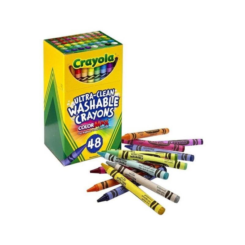 48 Piecess Ultra Clean Washable Crayon 5.72 X 7.46 X 12.54 Cm  Multicolor  |  Writing Instruments Writing Instruments Writing Instruments