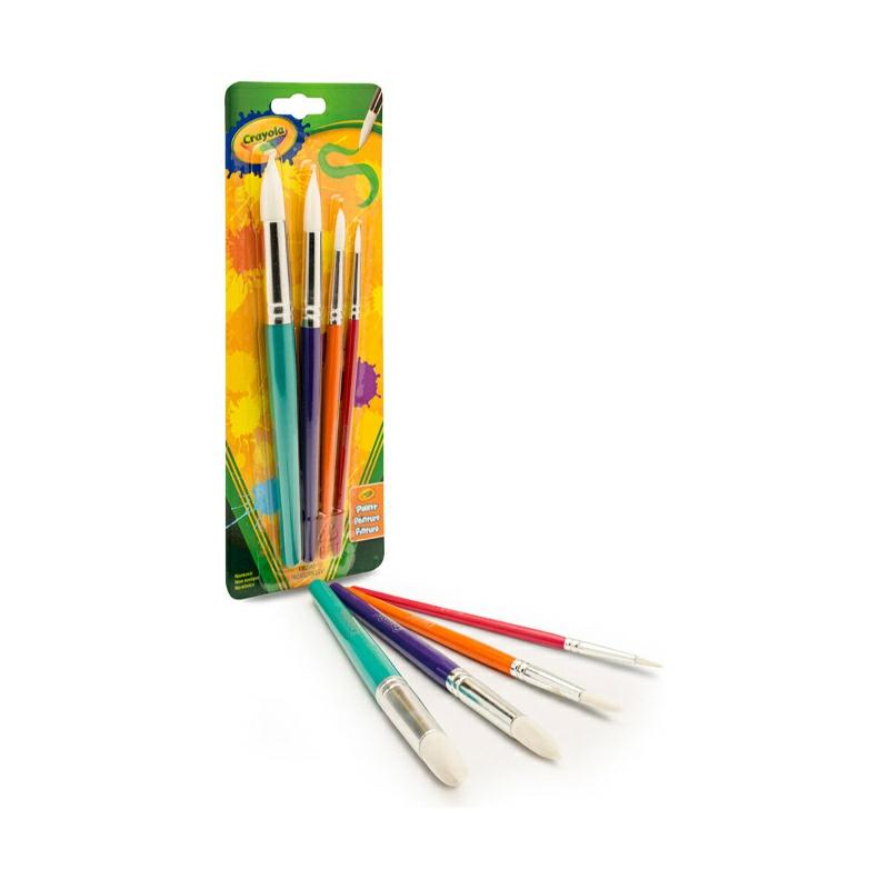 4Ct Round Brush Set  |  Art & Crafts Art & Crafts Art & Crafts