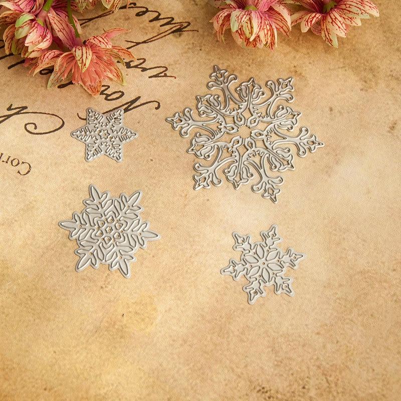 4Pcs/Set Snowflake Cutting Dies Christmas Metal Cutting Stencils Die Cut Diy Scrapbook Paper Card Embossing Album New  |  Art & Crafts Art & Crafts Art & Crafts