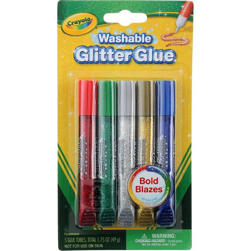 – 5 Ct. Washable Glitter Glue, Bold Blazes  |  Art & Crafts Art & Crafts Art & Crafts