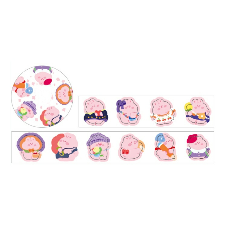 5 Pcs  Washi Tape Sweetheart Bubble Machine Series Special-Shaped Hand-Painted Cartoon Hand Account Decoration Stickers  |  Tapes & Adhesives Tapes & Adhesives Tapes & Adhesives