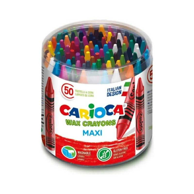 50 Pieces Maxi Wax Crayons Multicolor  |  Writing Instruments Writing Instruments Writing Instruments