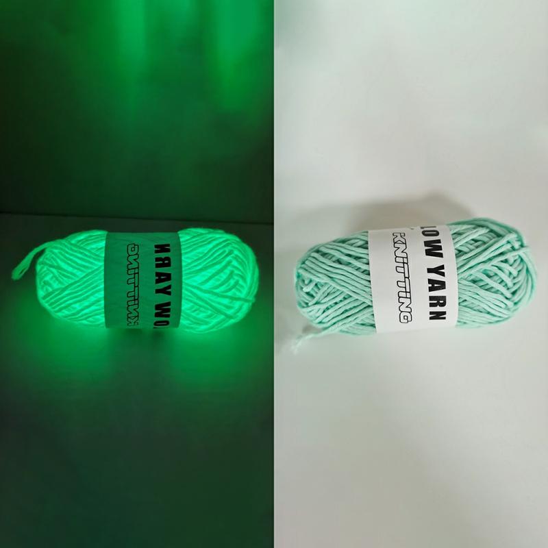 50G/Ball Funny Knitting Emitting Yarn Hand Knitting Colorful Glowing Yarn Diy Keychain Knitting Accessories 3 Green  |  Art & Crafts Art & Crafts 3 Green