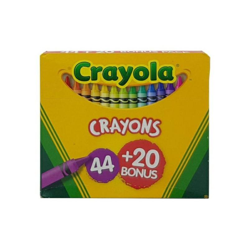 64 Pieces Classic Crayon Set With Sharpener Blue Green Red  |  Writing Instruments Writing Instruments Writing Instruments