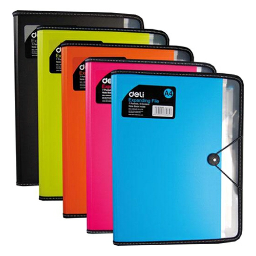 7 Pockets 6 Dividers A4 Size Expanding File W38965  |  Files & Folders Files & Folders Files & Folders