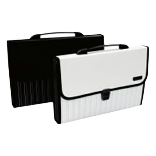 7 Pockets A4 Size Expanding File Black And White E38968  |  Files & Folders Files & Folders Files & Folders