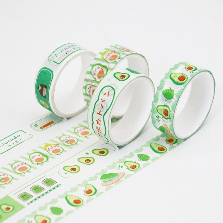 8 Boxes 4Pcs/Box 15Mm X 2M Avocado Girl Washi Tape Hand Account Material 8 Boxes  |  Tapes & Adhesives Tapes & Adhesives Tapes & Adhesives