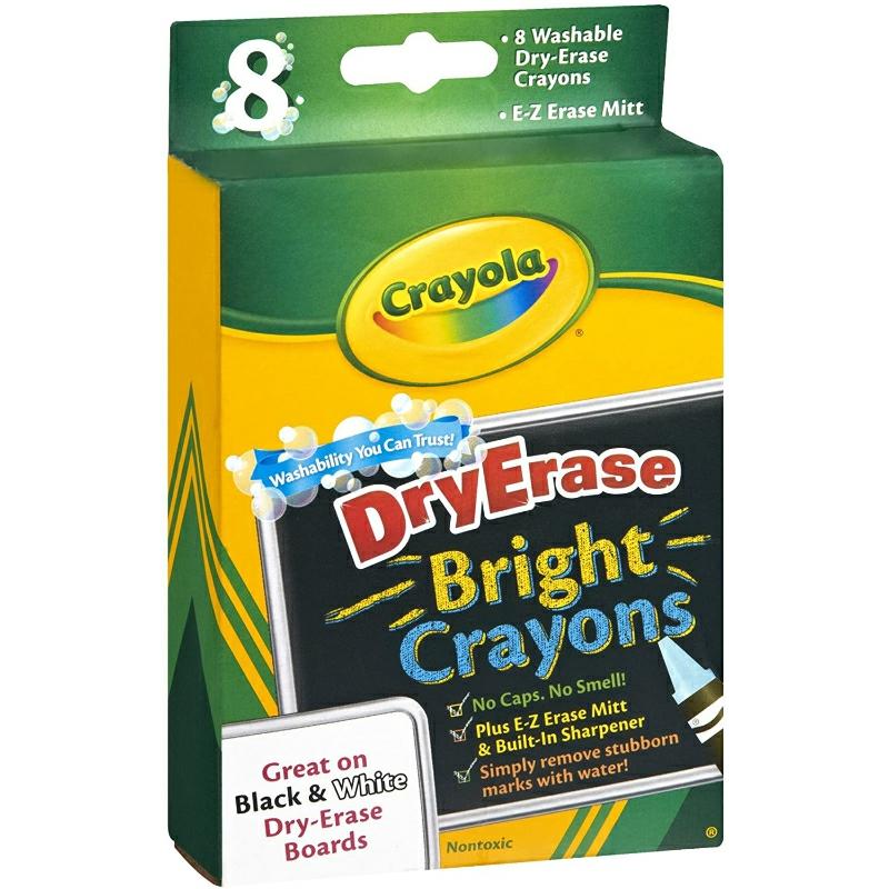 8 Ct. Dry-Erase Crayons, Brights, Large Size  |  Writing Instruments Writing Instruments Writing Instruments