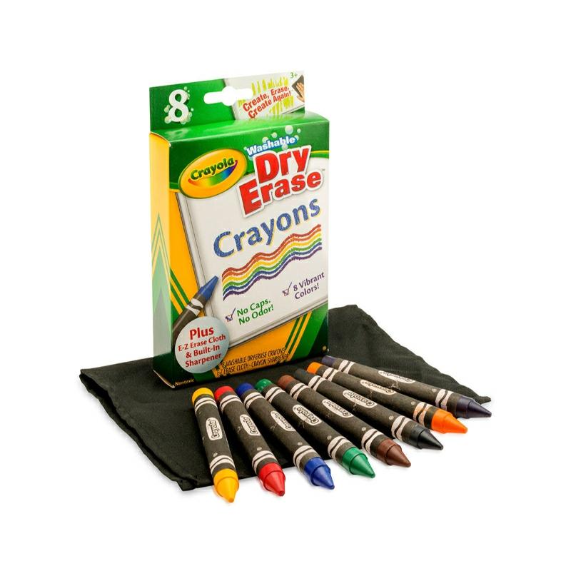 8 Ct. Dry-Erase Crayons, Large Size  |  Writing Instruments Writing Instruments Writing Instruments