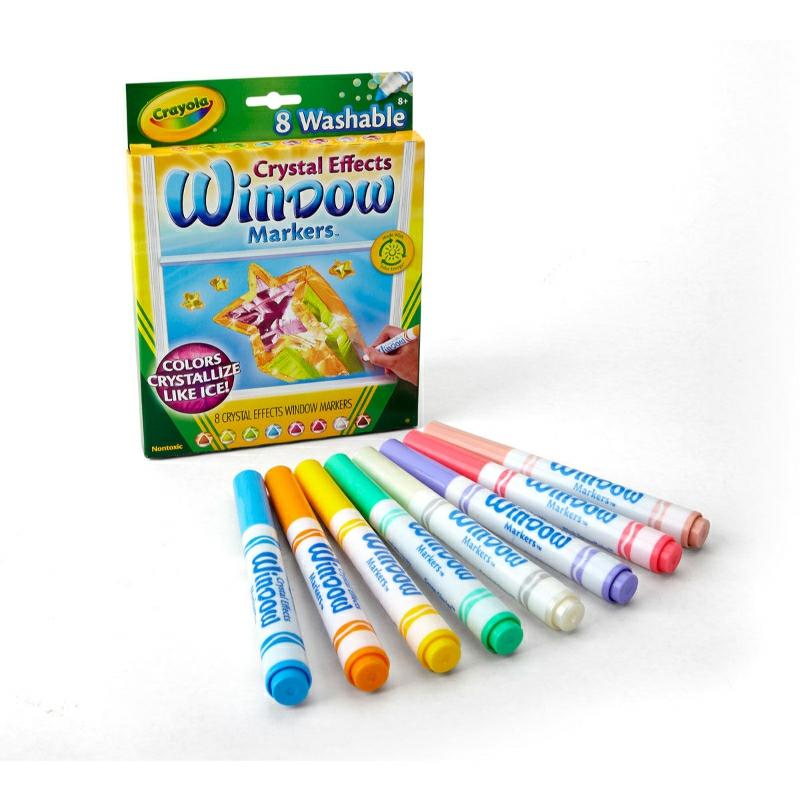 – 8 Ct. Washable Crystal Effects Window Markers  |  Writing Instruments Writing Instruments Writing Instruments