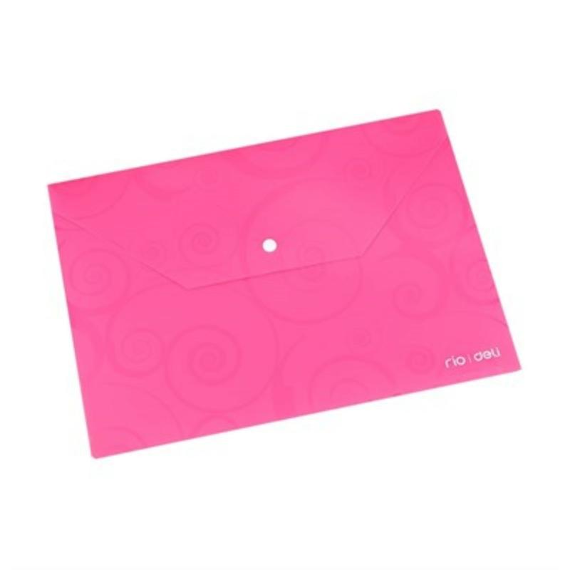 A4 Button File Snail Line Series Pink  |  Files & Folders Files & Folders Files & Folders