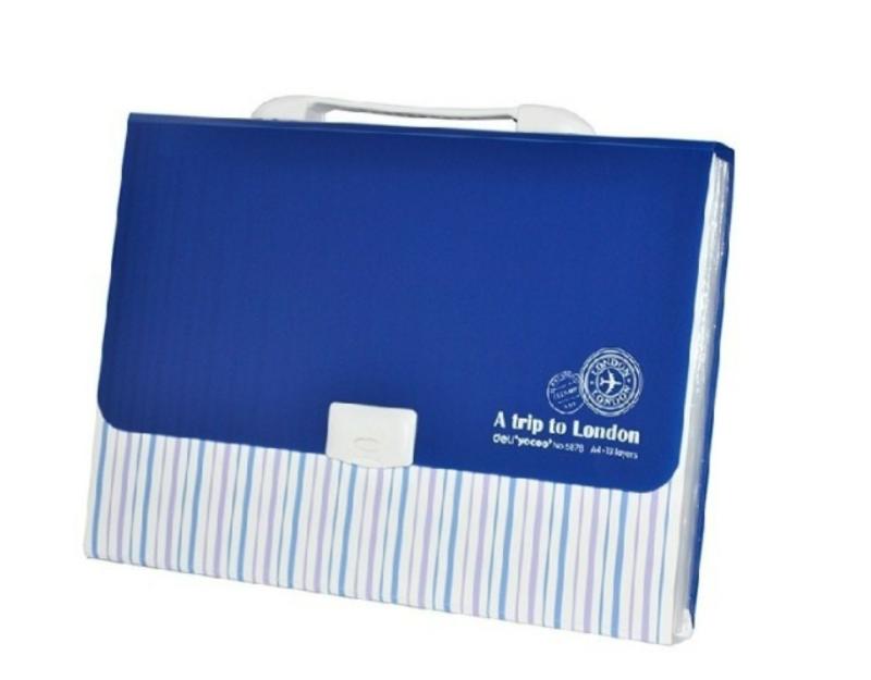 A4 Expanding File Student Series 13 Pockets With Handle Blue  |  Files & Folders Files & Folders Files & Folders