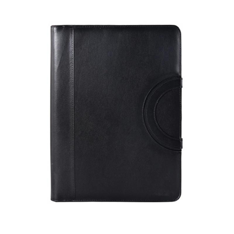 A4 Multifunctional Folder Pu Leather Zipper Bag For Notebook Business Travel  |  Files & Folders Files & Folders Files & Folders