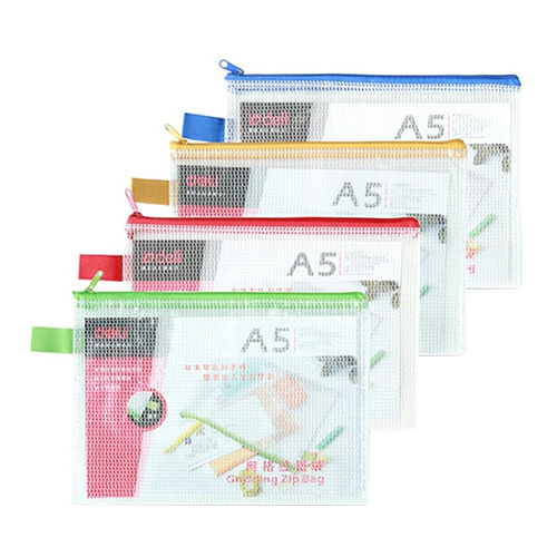 A5 Size Gridline Zipper Bag 5591  |  Files & Folders Files & Folders Files & Folders