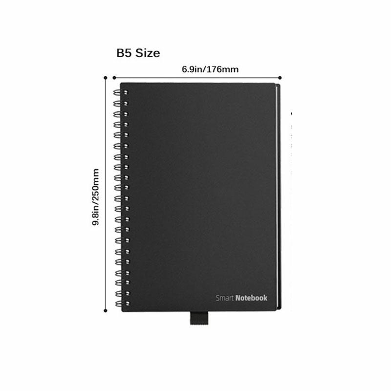 A5/B5 Smart Reusable Erasable Notebook Paper Wave Cloud Erase Notepad Lined With Pen  |  Writing Material Writing Material Writing Material