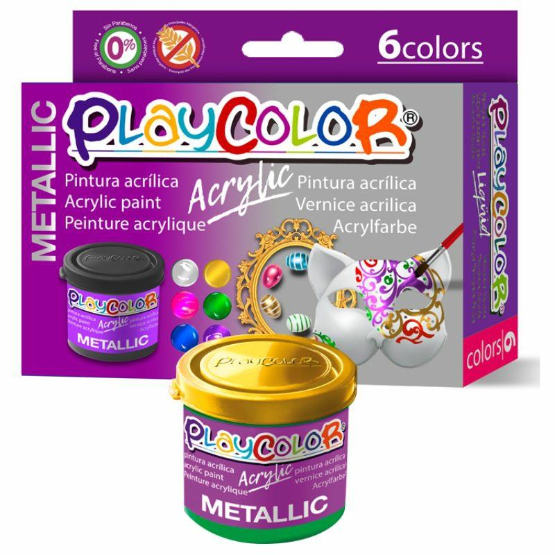 Acrylic Metallic 40Ml 6 Pieces  |  Art & Crafts Art & Crafts Art & Crafts