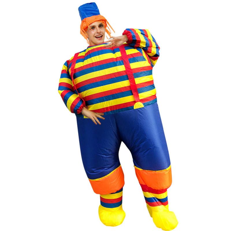 Adult Colorful Striped Clown Inflatable Costume Comfortable Lightweight Show Costume For Unisex Men  |  Art & Crafts Art & Crafts Art & Crafts